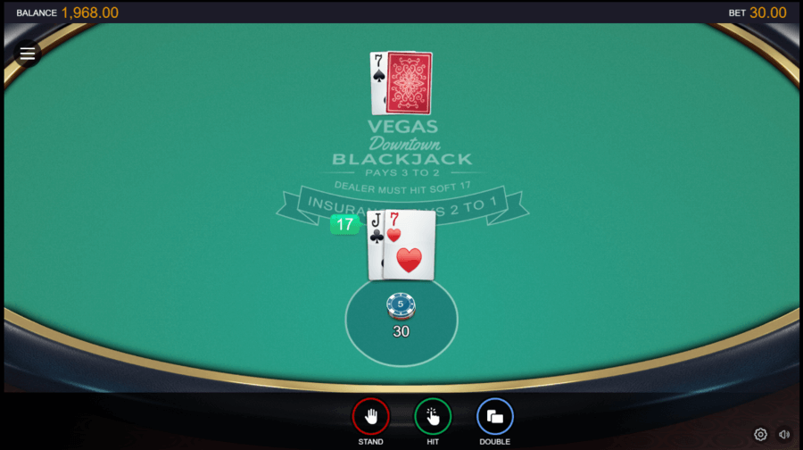 Vegas Downtown Blackjack Microgaming