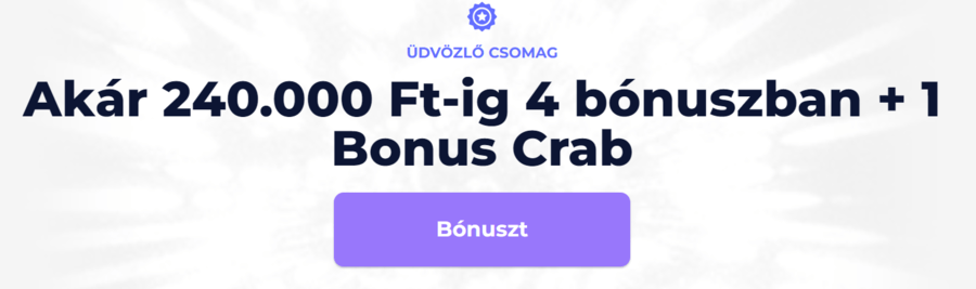 Új játékosok üdvözlő bónusza: négylépcsős ajánlat!