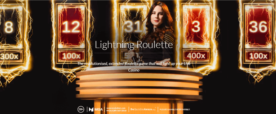 Lightning Roulette élő show