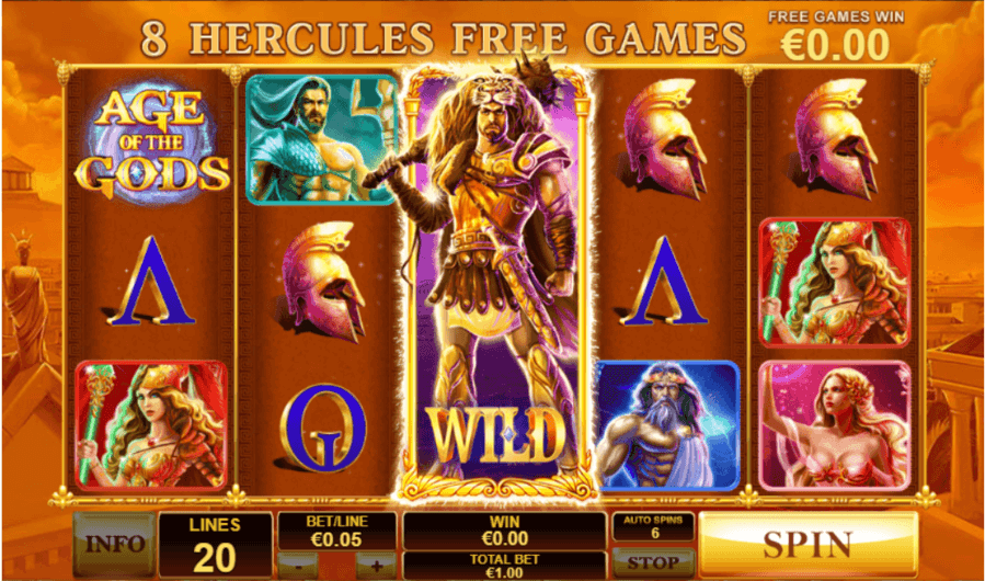 Age of the Gods bónusz játék