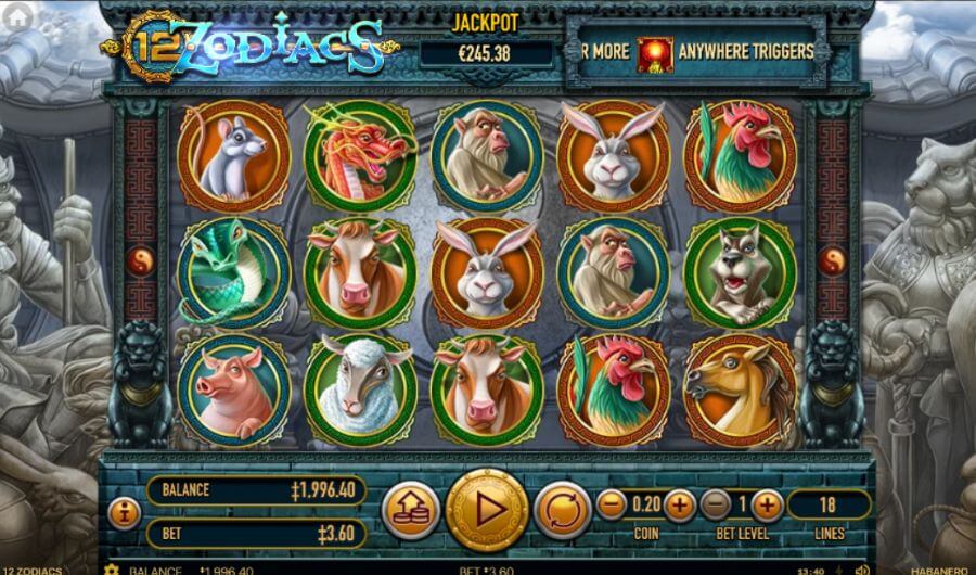 12 Zodiacs magas RTP