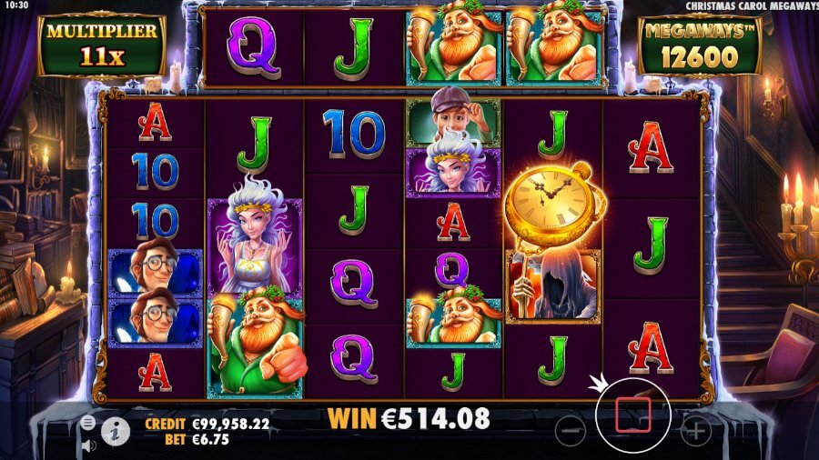 Christmas Carol Megaways értékelés ingyenes pörgetés multiplier.