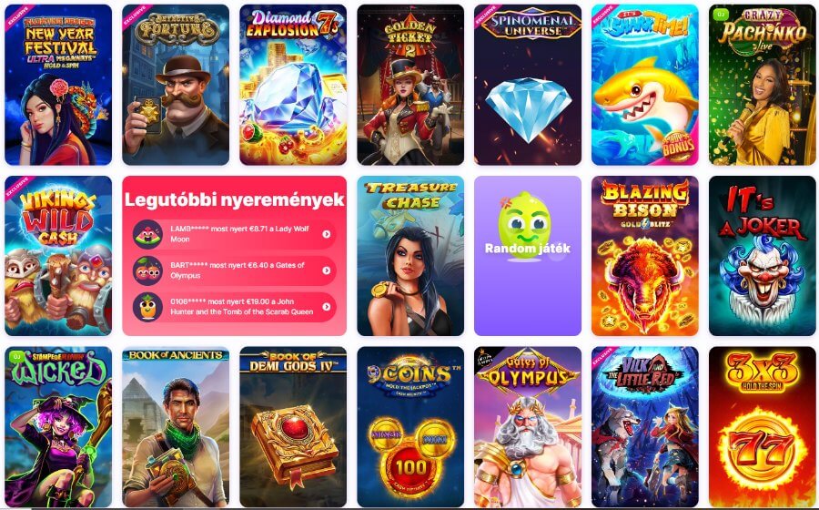 A weboldalon könnyen navigálhatsz, és magyar nyelven is hozzáférhető.