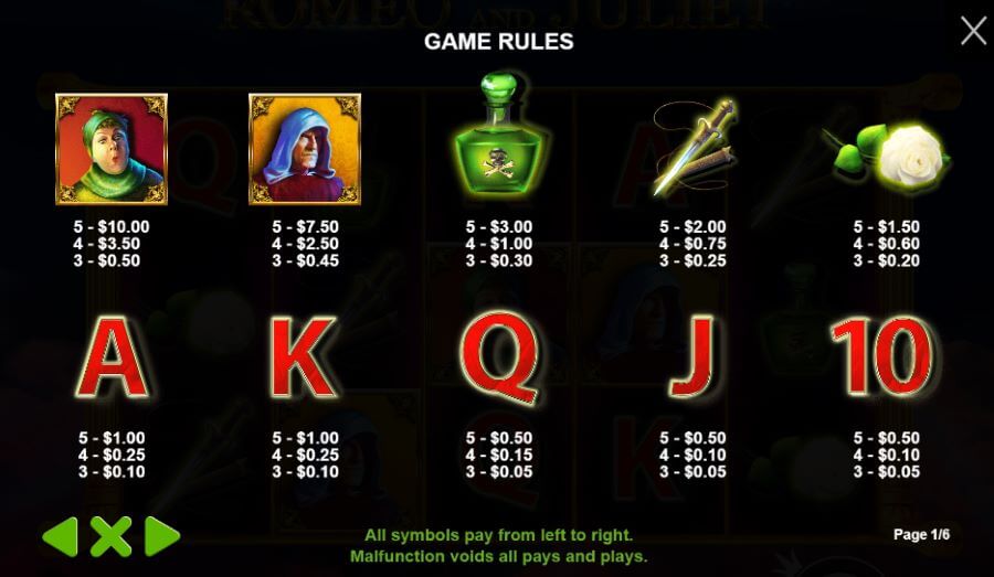 <strong>Rómeo és Júlia a két wild</strong> , amely minden más szimbólumot helyettesít.