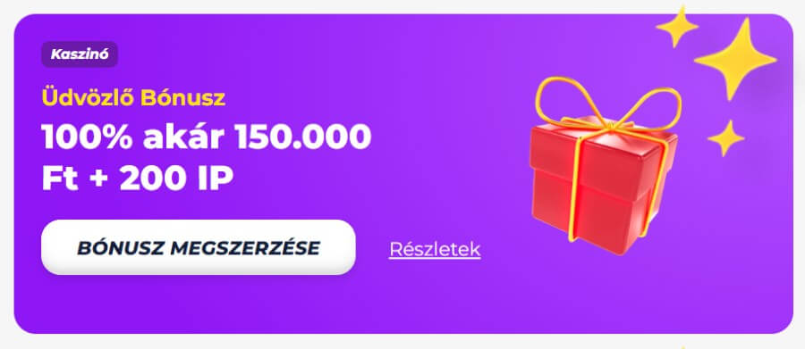 GreatWin üdvözlő bónusz