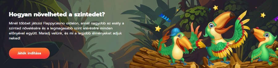 A Flappy Casino az egyik legfrissebb online szerencsejáték platform Magyarországon, ahol izgalmas dizájn és sokféle, személyre szabott bónusz várja az új játékosokat. Minden részletről és sok más fontos információról tájékozódhatsz, ha elolvasod az alábbi Flappy értékelés fejezeteit.