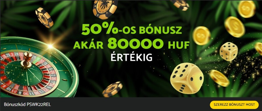 PalmSlots értékelés – reload bónusz ajánlat.