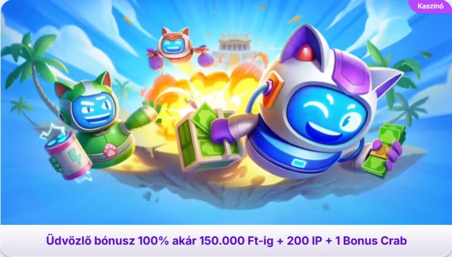 Robocat üdvözlő bónusz