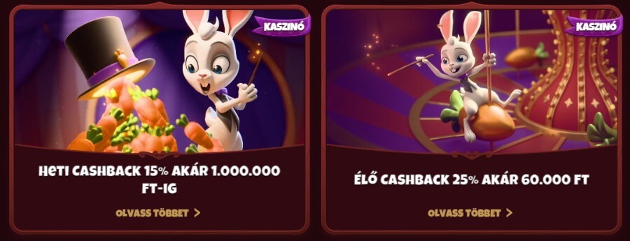 cashback bónuszok