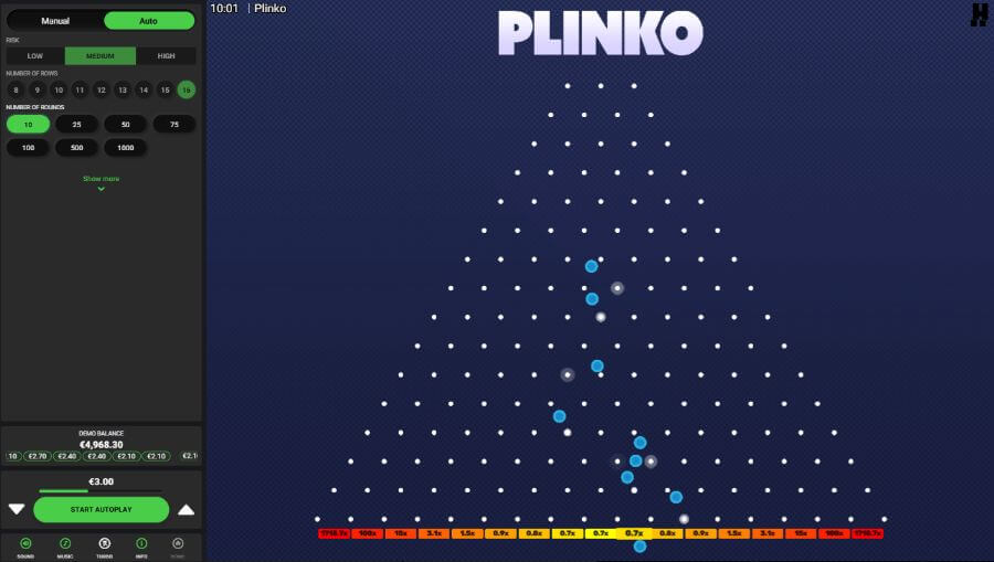Plinko magas RTP