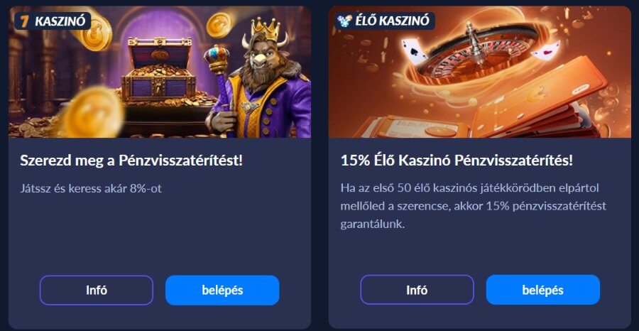Bison cashback csomagok